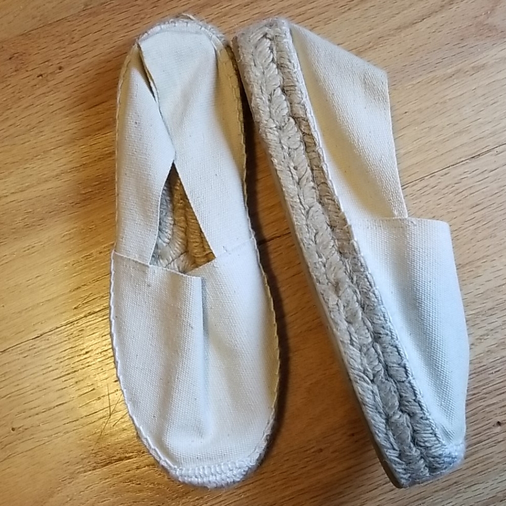 Beige Canvas Espadrilles